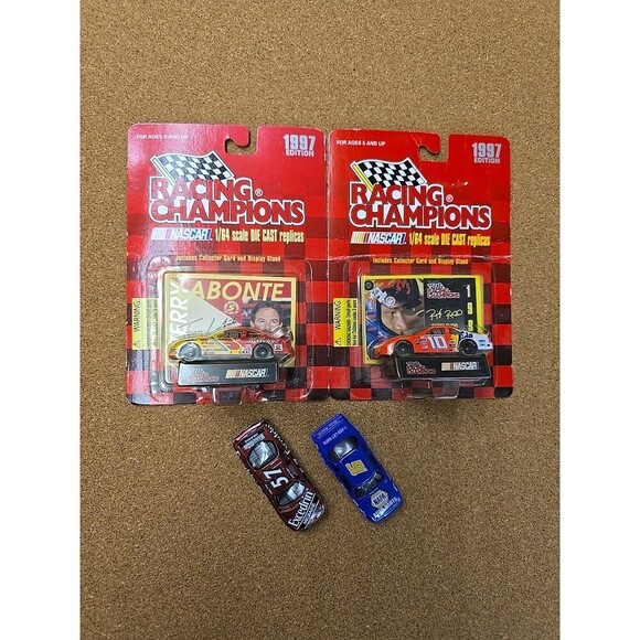 NASCAR Racing Champions 1/64 Scale Die Cast Replicas 1991-2000 2 NWT & 2 USED - Picture 1 of 5
